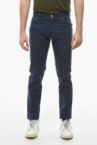 ID LUXURY DENIM Embroidered Denim Pants with Logo Patch 18cm
