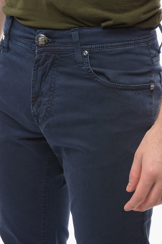 ID LUXURY DENIM Embroidered Denim Pants with Logo Patch 18cm
