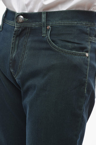 ID LUXURY DENIM Jeans Ricamati con Effetto Acid Wash 18,5cm