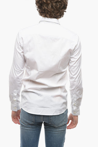 Cotton-poplin SHERWOOD Shirt with Logo-embroidery Detailing
