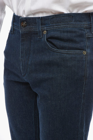 ID LUXURY DENIM Denims with Dark Wash and Logo Patch 17cm