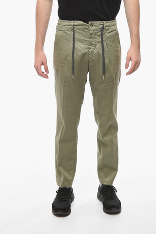 Carrot Fit MITTE Casual Pants with Drawstring Waist