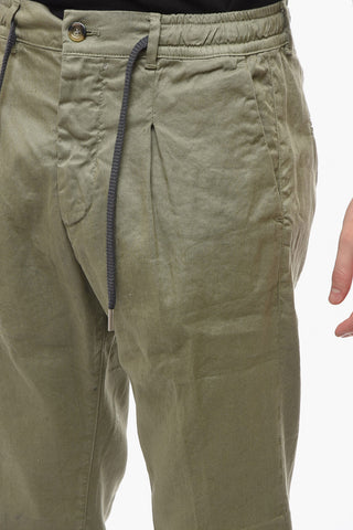 Carrot Fit MITTE Casual Pants with Drawstring Waist