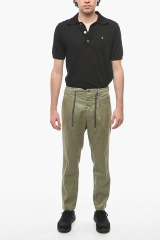 Carrot Fit MITTE Casual Pants with Drawstring Waist