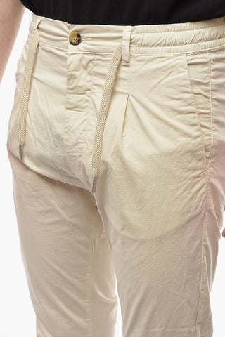Pantaloni a Una Pince MITTE Con Elastico in Vita