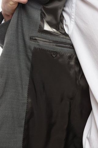 CC COLLECTION Abito in Lana Stretch RETAILORED con Tasche ad Aletta
