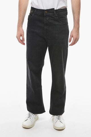 Dark Wash Baggy Fit Jeans with Logo at The Button 23cm