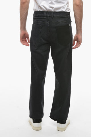 Dark Wash Baggy Fit Jeans with Logo at The Button 23cm