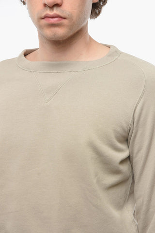 Crew Neck Pure Cotton Sweatshirt