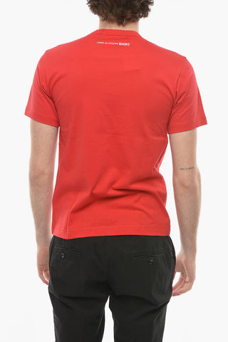 SHIRT Crew-neck T-shirt with Back Logo Lettering