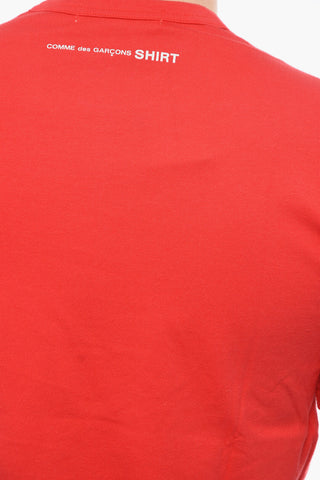 SHIRT Crew-neck T-shirt with Back Logo Lettering