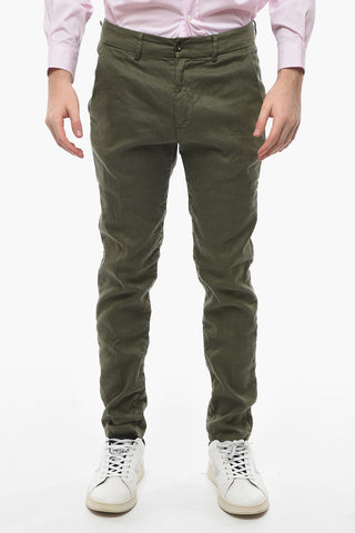 Cotton and Linen Tapered Fit MARAIS Pants