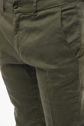 Cotton and Linen Tapered Fit MARAIS Pants