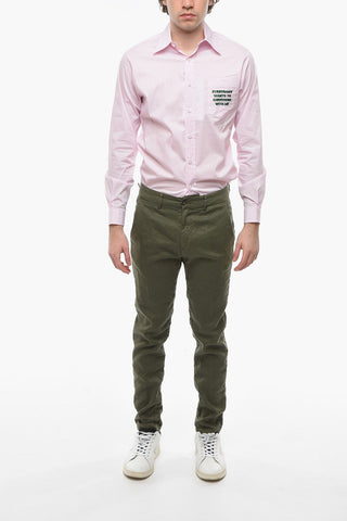 Cotton and Linen Tapered Fit MARAIS Pants
