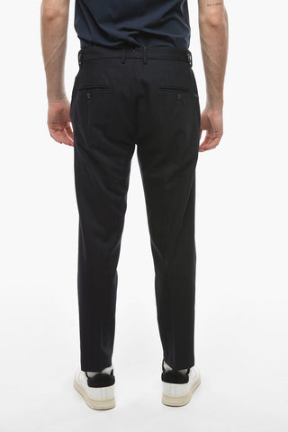 Single-Pleat Virgin Wool and Cotton BRERA Pants
