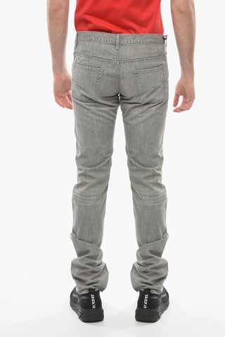 Stone Washed Slim Fit Denims 18cm