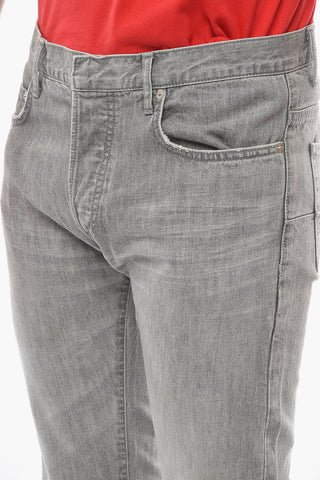 Stone Washed Slim Fit Denims 18cm