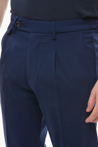 Virgin Wool RAVAL Single-Pleat Pants