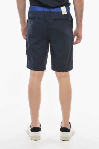 Virgin Wool Shorts with Industrial Belt
