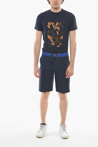 Virgin Wool Shorts with Industrial Belt