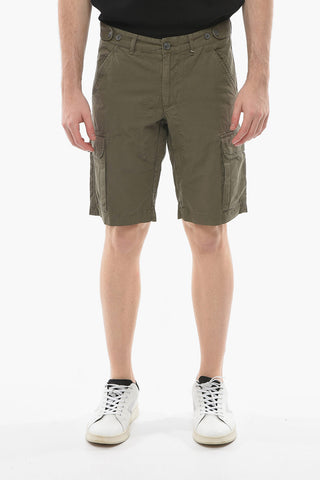 Shorts Cargo Ripstop Con Cuciture a Vista