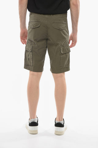 Shorts Cargo Ripstop Con Cuciture a Vista