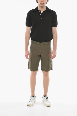 Shorts Cargo Ripstop Con Cuciture a Vista