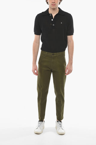 Trousers with Elasticated Waistband and Back Logo