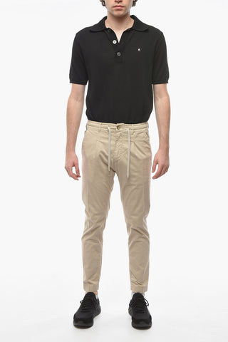 Carrot Fit MITTE Casual Pants with Drawstring Waist