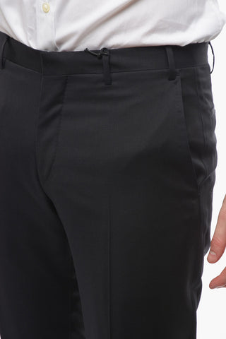 CC COLLECTION Pantaloni in Lana Vergine RESET con Passanti