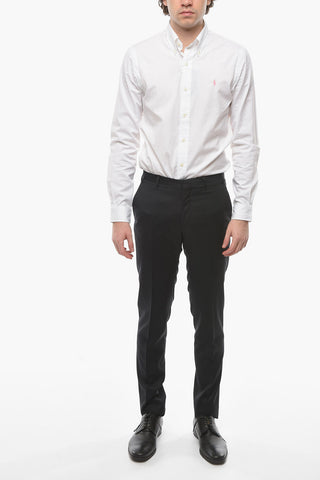 CC COLLECTION Pantaloni in Lana Vergine RESET con Passanti
