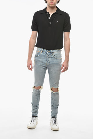 Distressed Slim Fit Jeans 14cm