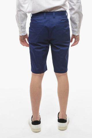 ID Stretchy-cotton Double-pleated Shorts