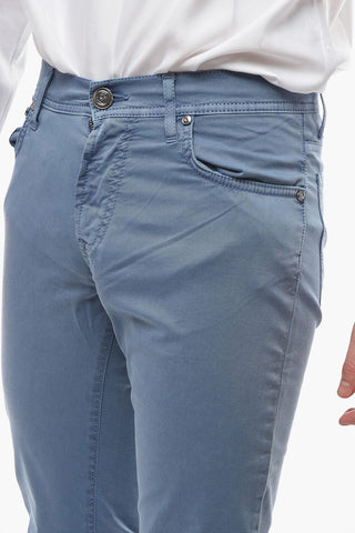 ID LUXURY DENIM Five-Pocket Stretch Cotton Pants
