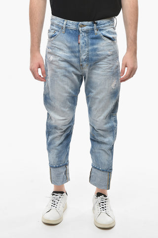 Cuffed Hem COMBAT Jeans