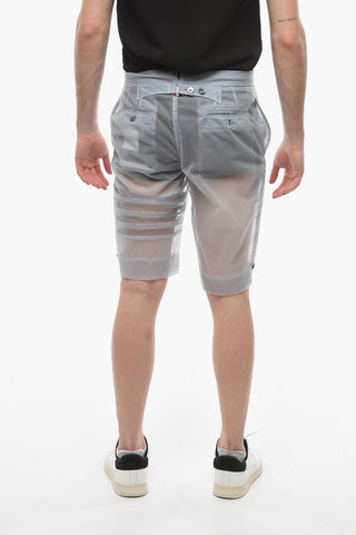 Shorts Backstrap in Tulle con Tasche a Toppa