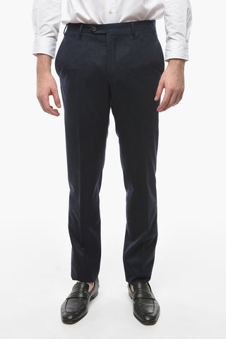 Wool Mid Waist Flat Front ACADEMY Trousers