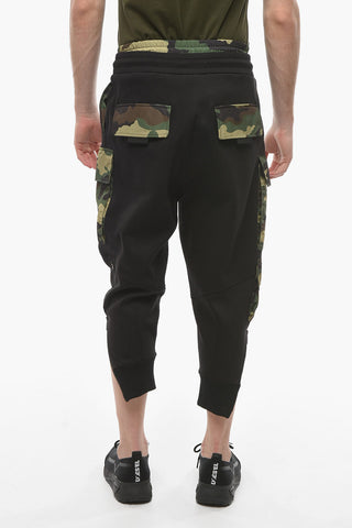 Cargo Joggers with Camo-printed Detailings