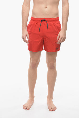 SWIM Two-Tone Boxer Swim Shorts with Elastic Waistband