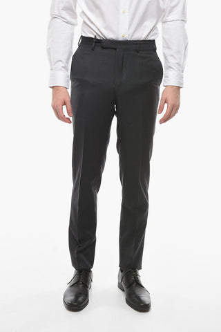Mid-Rise Virgin Wool Trousers