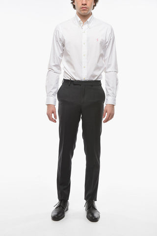 Mid-Rise Virgin Wool Trousers