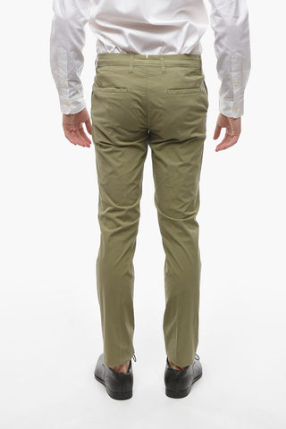 CC COLLECTION Linen Blend Chinos Pants with Belt Loops