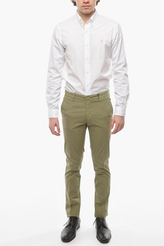 CC COLLECTION Linen Blend Chinos Pants with Belt Loops