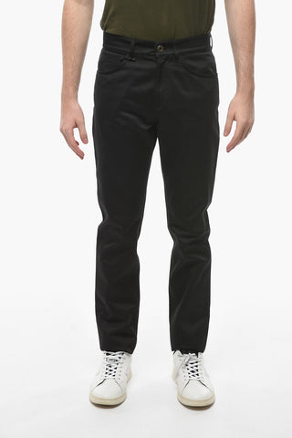 5 Pocket Cotton Pants with Belt Loops