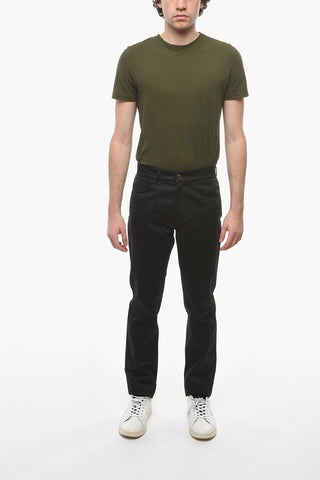 5 Pocket Cotton Pants with Belt Loops