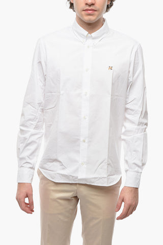 Popeline Cotton FOX Shirt with Button-down Collar