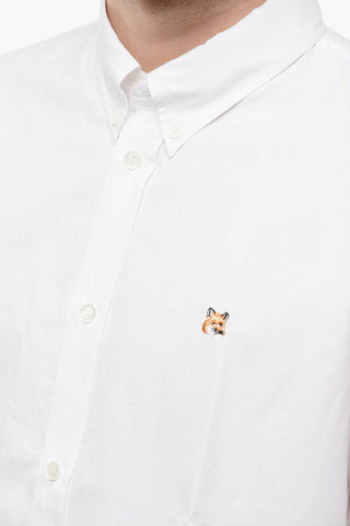 Popeline Cotton FOX Shirt with Button-down Collar