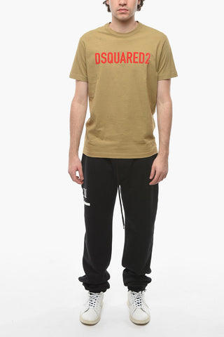 T-shirt Cool Fit Logata con Dettagli Distress