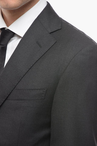 Blazer Monopetto LEADER in Lana Vergine Extrafine con Revers Classico