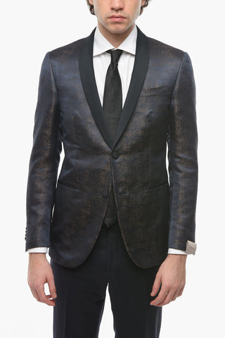 CERIMONIA Shawl Lapel ACADEMY Silk Blazer